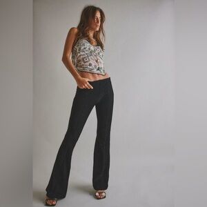 Free People Penny Pull On Velvet Flare Pants